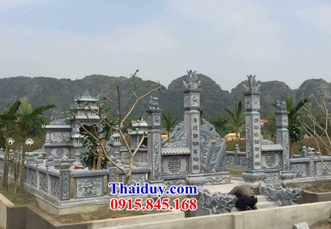 35 khu lăng thờ nghĩa trang gia tộc bằng đá mỹ nghệ Ninh Bình nguyên khối