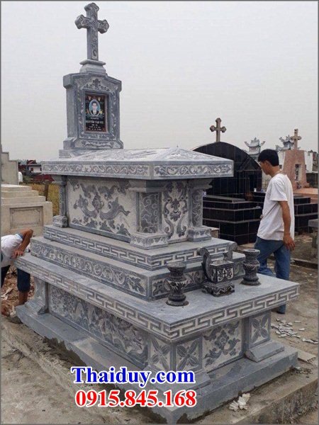 39 Mộ lăng mồ mả công giáo đạo thiên chúa bằng đá ninh bình đẹp bán tại Lâm Đồng