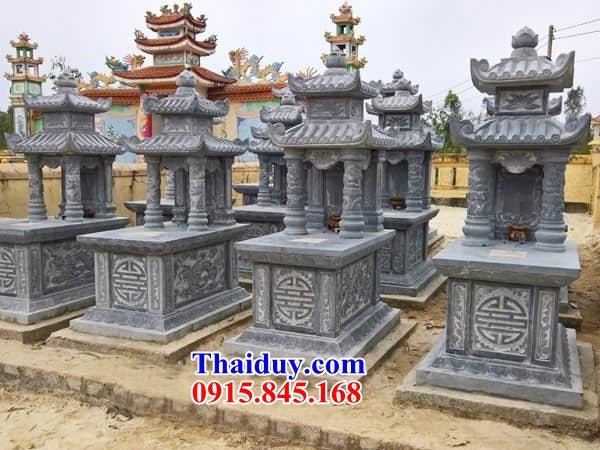 40 Mộ mồ mả gia đình dòng họ ông bà bố mẹ hai mái bằng đá thanh hóa đẹp bán tại Quảng Trị