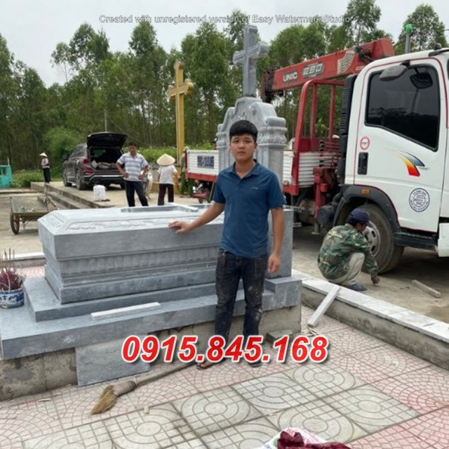 43 Mộ công giáo bằng đá đẹp bán tại Bình Phước - 09.05.2024