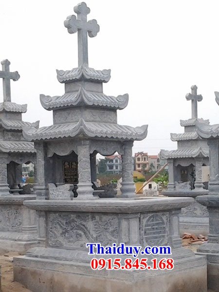43 Mộ lăng mồ mả công giáo đạo thiên chúa bằng đá ninh bình đẹp bán tại Bình Phước
