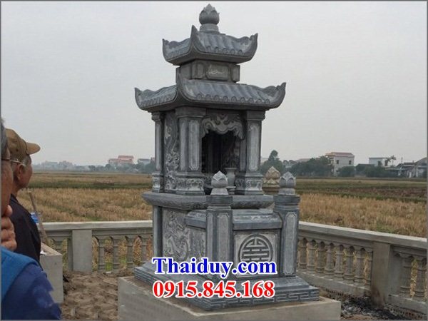 45 Mộ mồ mả ông bà bố mẹ gia đình dòng họ hai mái bằng đá thanh hóa bán tại Bình Định