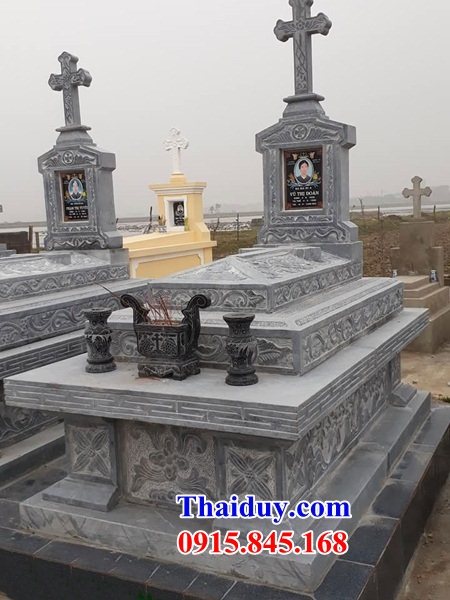46 Mộ công giáo bằng đá đẹp bán tại An Giang