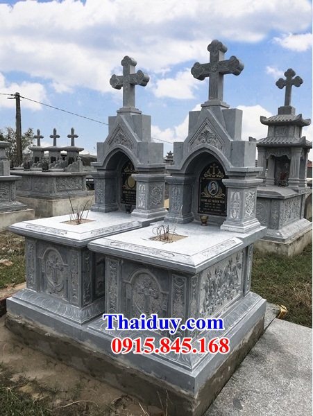 46 Mộ lăng mồ mả công giáo đạo thiên chúa bằng đá thanh hóa đẹp bán tại An Giang