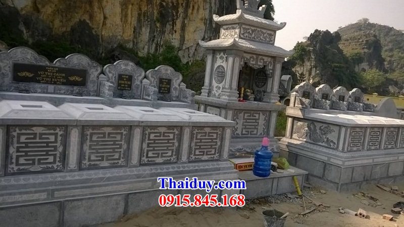 46 Mộ mồ mả đôi hai ba bốn ngôi liền nhau cất giữ để đựng hũ tro hài cốt gia đình dòng họ ông bà bố mẹ ba má bằng đá tự nhiên nguyên khối đẹp bán tại Tây Ninh