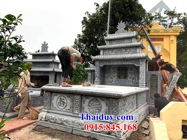 46 Mộ mồ mả đôi hai ba bốn ngôi liền nhau cất giữ để đựng hũ tro hài cốt gia đình dòng họ ông bà bố mẹ ba má bằng đá xanh đẹp bán tại Tây Ninh
