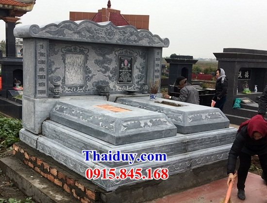 52 Mộ mồ mả đôi bằng đá đẹp cất giữ để hũ hộp tro hài cốt gia đình dòng họ ông bà bố mẹ ba má hai ba ngôi liền nhau bán tại Lâm Đồng