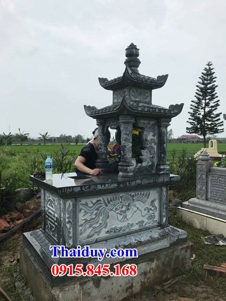 54 Mộ mồ mả hai mái bằng đá cất giữ để đựng hũ hộp tro hài cốt ông bà bố mẹ ba má đẹp bán tại Lâm Đồng
