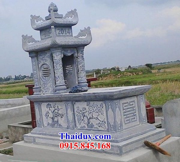 54 Mộ mồ mả hai mái bằng đá ninh bình cất giữ để đựng hũ hộp tro hài cốt ông bà bố mẹ ba má đẹp bán tại Lâm Đồng