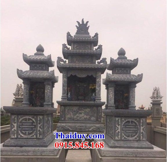 54 Mộ mồ mả hai mái bằng đá tự nhiên nguyên khối cất giữ để đựng hũ hộp tro hài cốt ông bà bố mẹ ba má đẹp bán tại Lâm Đồng