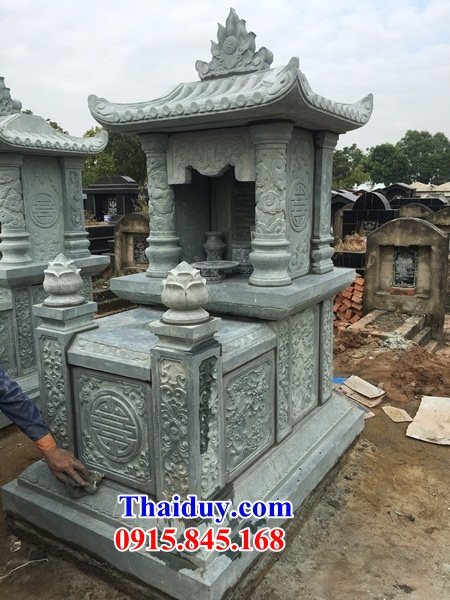 57 Mộ mồ mả đá ninh bình gia đình dòng họ ông bà bố mẹ một mái đẹp bán tại Hưng Yên