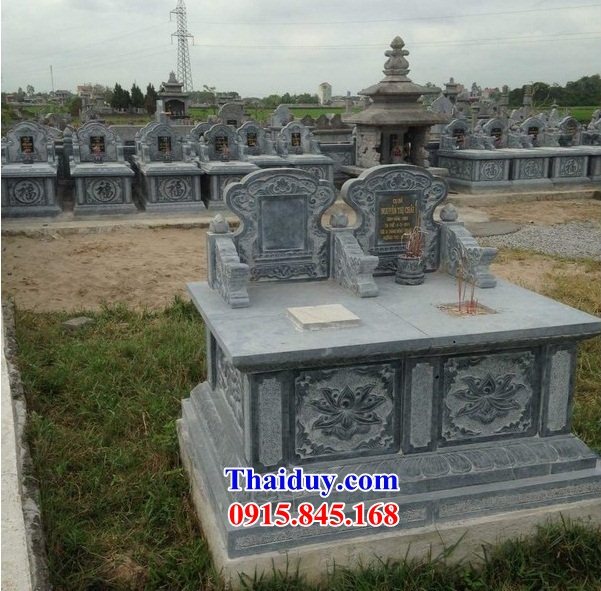 57 Mộ mồ mả đôi bằng đá xanh đẹp hai ba bốn ngôi liền nhau cất giữ để đựng hũ tro hài cốt gia đình dòng họ ông bà bố mẹ bán tại Bình Thuận
