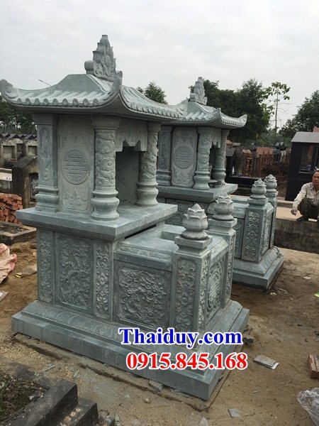 58 Mộ mồ mả đá thanh hóa gia đình ông bà bố mẹ một mái đẹp bán tại Hải Phòng