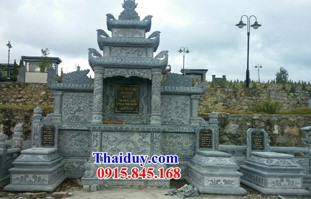 61 Mộ mồ mả đá thanh hóa liền nguyên khối cao cấp hiện đại đơn giản không mái tam ba năm cấp đẹp bán tại Hà Tĩnh