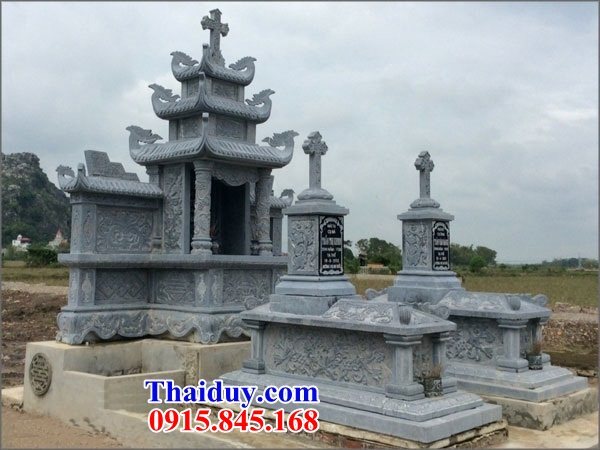 62 Mộ lăng mồ mả cất giữ để hũ tro hài cốt công giáo đạo thiên chúa bằng đá tự nhiên đẹp bán tại Hà Nội