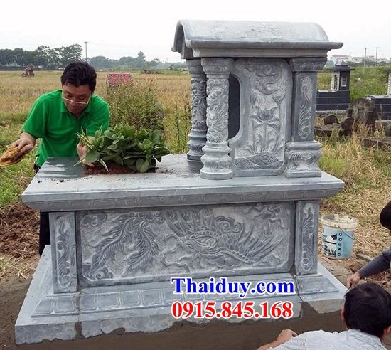 63 Mộ mồ mả đá ninh bình gia đình dòng họ ông bà bố mẹ một mái đẹp bán tại Hà Nam