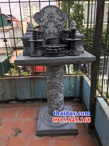 81 Cây hương miếu bàn thờ sơn thần linh thổ địa cửu trùng thiên ngoài trời bằng đá ninh bình đẹp bán tại Hà Nội