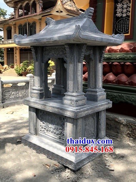 81 Cây hương miếu bàn thờ sơn thần linh thổ địa cửu trùng thiên ngoài trời bằng đá thanh hóa đẹp bán tại Hà Nội