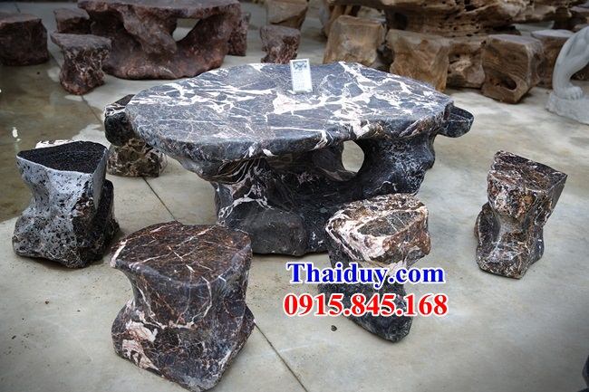 87 Mẫu bộ bàn ghế đá đẹp trang trí sân vườn biệt thự bán tại Hà Nội