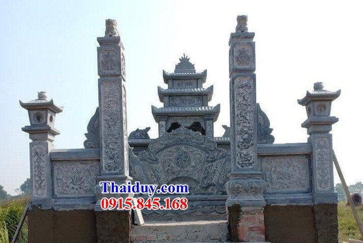 Khu lăng mộ gia đình dòng tộc bằng đá khối tự nhiên đẹp