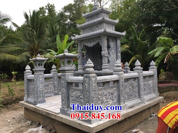 Kích thước 12 nghĩa trang đá xanh cao cấp đẹp bán Thái Bình