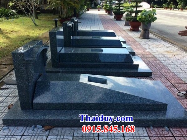 Lăng mộ cao cấp bằng đá hoa cương granite đẹp cất để hũ tro hài cốt hỏa táng