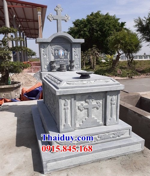 Lăng mộ công giáo đẹp bằng đá tự nhiên Ninh Bình tại Phú Thọ