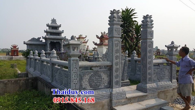 Mẫu cổng khu nghĩa trang gia đình bằng đá xanh Thanh Hóa