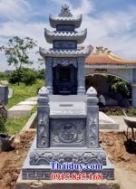 Mẫu mộ đá mỹ nghệ Ninh Bình ba mái