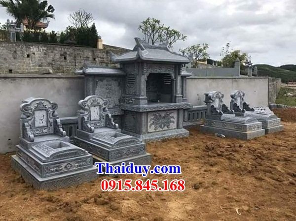 Mẫu mộ không mái bằng đá mỹ nghệ Ninh Bình cất tro cốt hỏa táng