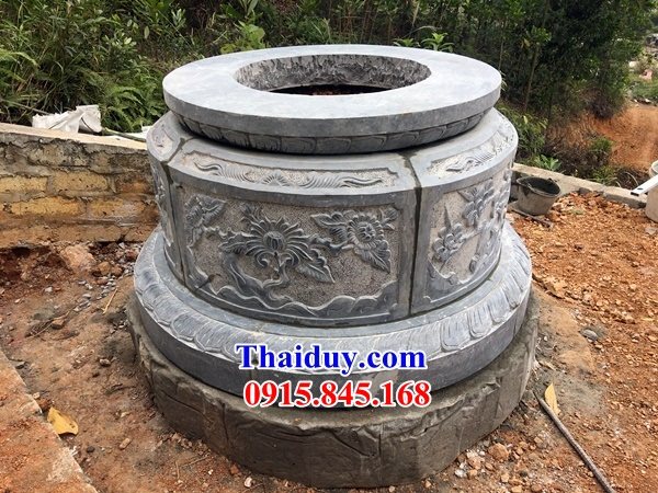 Mẫu mộ tròn bằng đá nguyên khối tự nhiên Ninh Bình đẹpMẫu mộ tròn bằng đá nguyên khối tự nhiên Ninh Bình đẹp