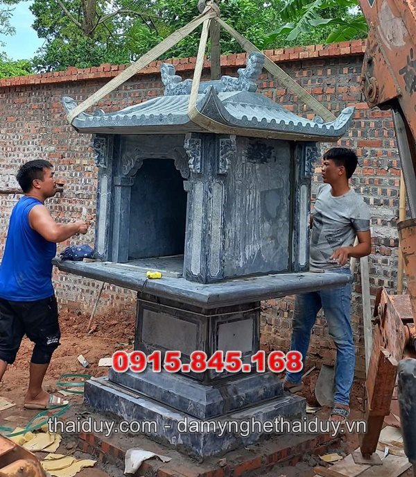 Miếu đá xanh thờ thần linh đẹp bán Vĩnh Phúc20252
