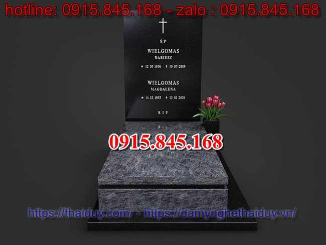 Mộ đá nghĩa trang khu lăng thờ bằng đá hoa cương - 04.05.2024