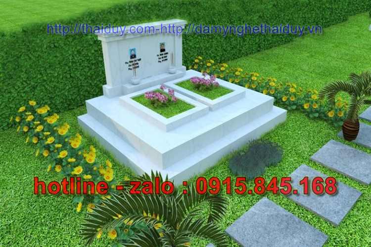 Mộ đôi đẹp bằng đá granite tự nhiên - 04.05.2024