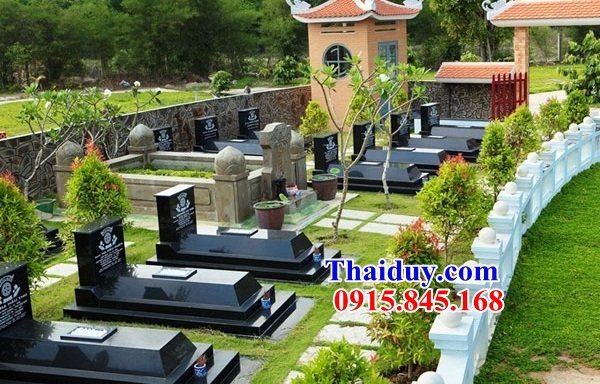 Nghĩa trang gia đình bằng đá granite kim sa đẹp
