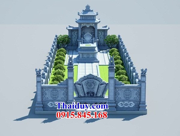 Thiết kế 10 nghĩa trang bằng đá xanh cao cấp đẹp bán Hà Nam