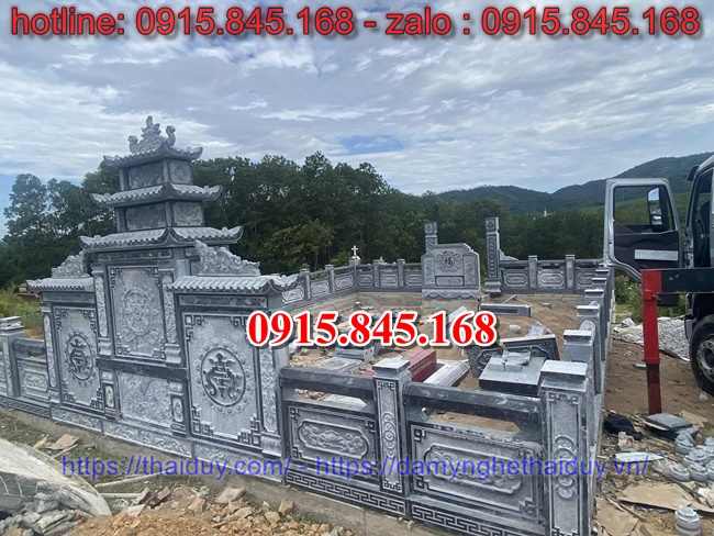Xây 19 lăng mộ bằng đá đẹp nhất Bắc Giang - lăng mộ 2026
