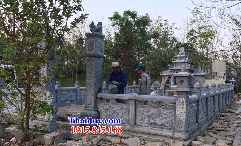 Xây 19 lăng mộ ông bà bố mẹ bằng đá đẹp nhất Bắc Giang