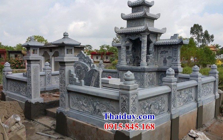 Xây 19 lăng mộ ông bà bố mẹ bằng đá thanh hóa đẹp nhất Bắc Giang