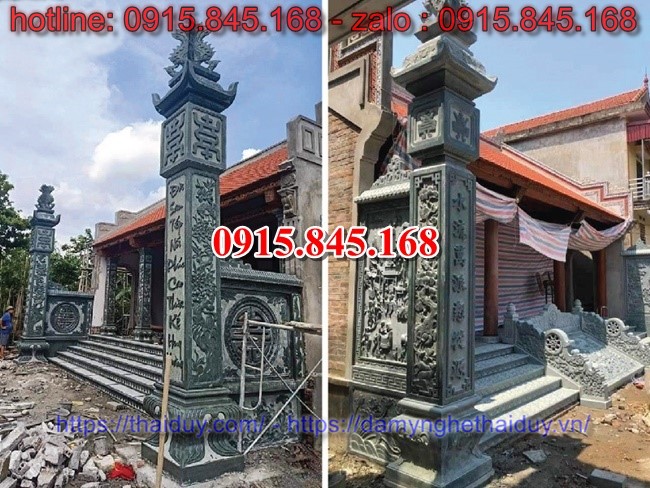 cột đá nhà thờ họ từ đường, cột đá đình chùa miếu, cột đá hiên nhà, cột đá đồng trụ, cột đá vuông, cột đá hình tròn, giá bán cột đá, địa chỉ bán cột đá,