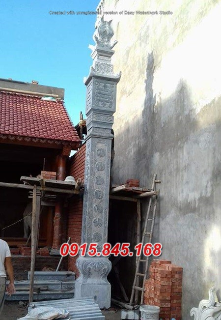 cột đá nhà thờ họ từ đường, cột đá đình chùa miếu, cột đá hiên nhà, cột đá đồng trụ, cột đá vuông, cột đá hình tròn, giá bán cột đá, địa chỉ bán cột đá, 