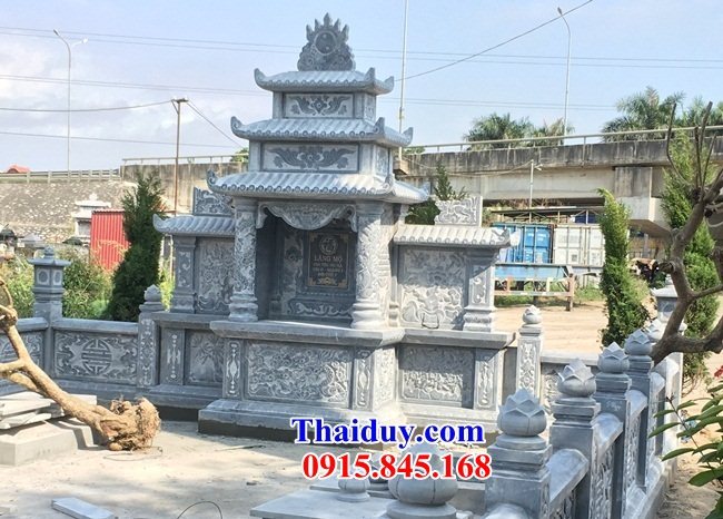 18 Củng đá tự nhiên nguyên khối thờ nghĩa trang lăng mộ ông bà bố mẹ đẹp bán Điện Biên
