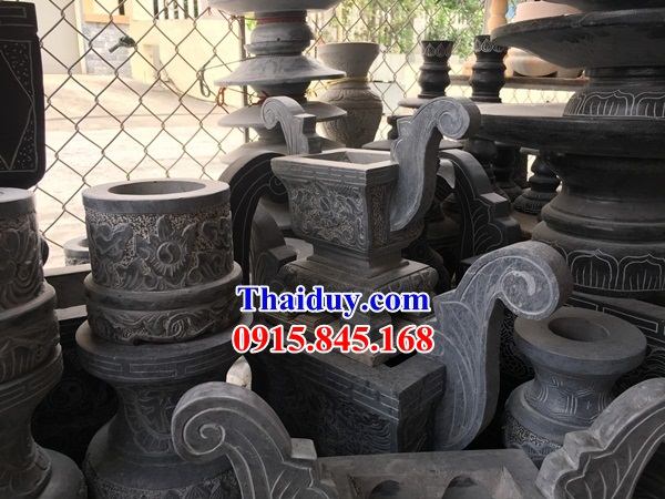 20 bát hương đá xanh tự nhiên lăng mộ đẹp tại Điện Biên