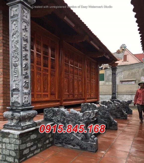 cột đá nhà thờ họ từ đường, cột đá đình chùa miếu, cột đá hiên nhà, cột đá đồng trụ, cột đá vuông, cột đá hình tròn, giá bán cột đá, địa chỉ bán cột đá, 