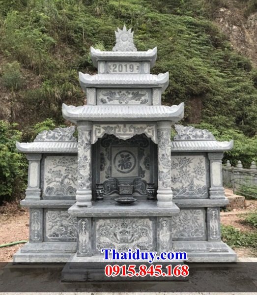 21 Củng đá ninh bình hiện đại thờ chung nghĩa trang dòng họ gia đình ông bà bố mẹ đẹp bán tại Nghệ An