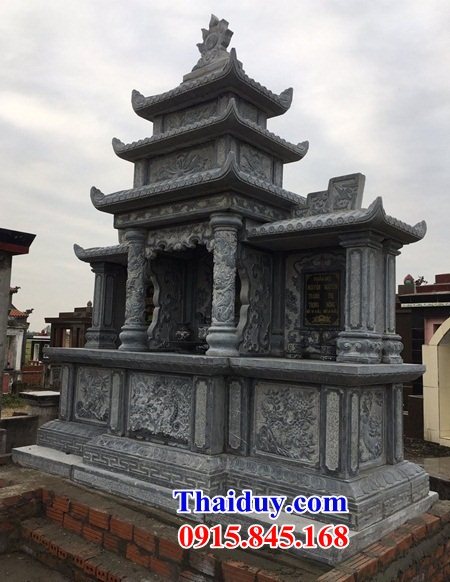 23 Củng đá xanh nghĩa trang bố mẹ ông bà dòng họ đẹp bán Quảng Bình