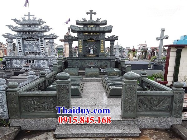 23 Mẫu mộ mồ mả đạo thiên chúa công giáo đẹp nhất bán sóc trăng bằng đá xanh rêu