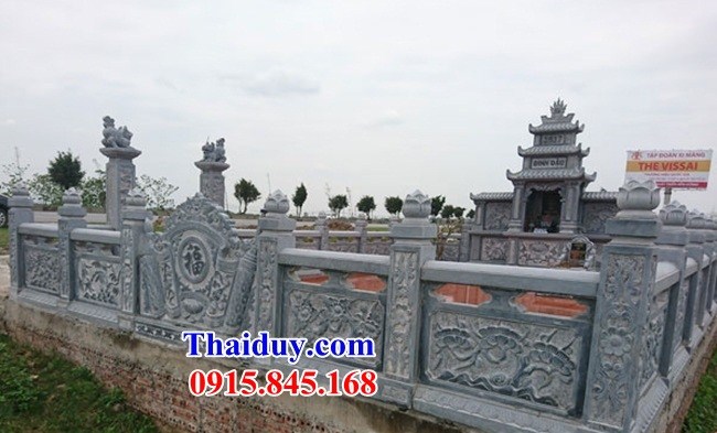 23 Tường hàng rào đá xanh hiện đại đẹp nghĩa trang khu lăng mộ mồ mả đẹp bán tại TP Hồ Chí Minh