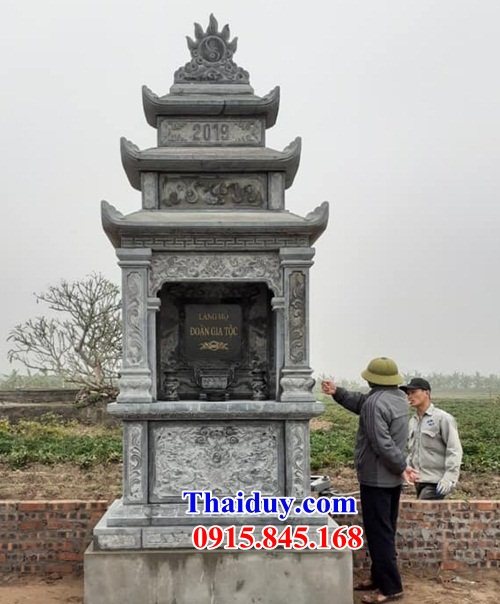 25 Củng thờ khu lăng mộ đá xanh hiện đại gia đình dòng họ đẹp bán Quảng Trị