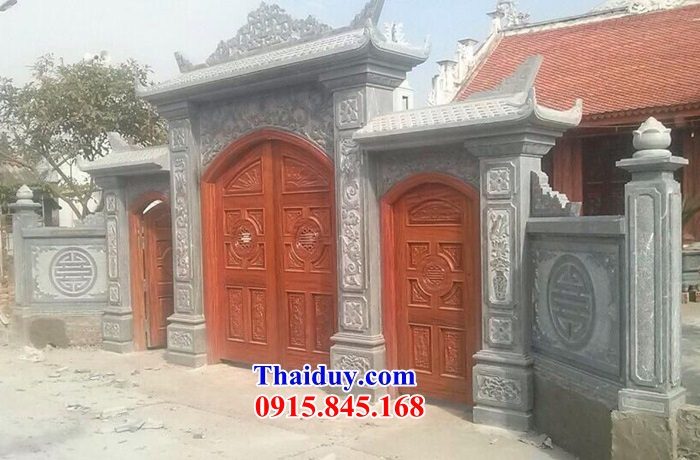 26 Kích thước cổng đá thanh hóa hiện đại nhà thờ họ từ đường đình đền chùa đẹp bán tại đắk lắk